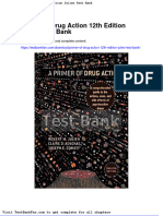 Dwnload Full Primer of Drug Action 12th Edition Julien Test Bank PDF
