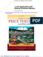 Dwnload Full Price Theory and Applications 8th Edition Landsburg Solutions Manual PDF