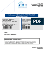 Ordonnance Médicale N°: A/HP - 71283/23-Radiologie Interne: Abdelhamid Laryngologie