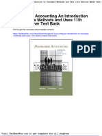 Dwnload Full Managerial Accounting An Introduction To Concepts Methods and Uses 11th Edition Maher Test Bank PDF