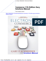 Dwnload Full Electronic Commerce 11th Edition Gary Schneider Solutions Manual PDF