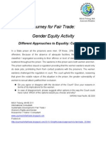 Gender Equity Activity - Different Approaches to Equality Case Study