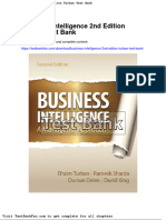 Dwnload Full Business Intelligence 2nd Edition Turban Test Bank PDF