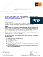 MS Notice 105 Rev 1 - Guidelines For The Implementation of The Maritime Labour Convention 2006