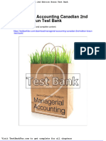 Dwnload Full Managerial Accounting Canadian 2nd Edition Braun Test Bank PDF