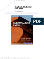 Dwnload Full Understanding Earth 7th Edition Grotzinger Test Bank PDF