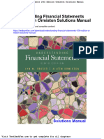 Dwnload Full Understanding Financial Statements 10th Edition Ormiston Solutions Manual PDF