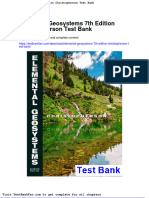 Dwnload Full Elemental Geosystems 7th Edition Christopherson Test Bank PDF