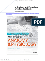 Dwnload Full Principles of Anatomy and Physiology 15th Edition Tortora Test Bank PDF