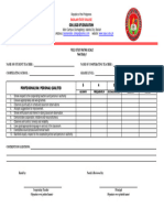 Field Study Rating Scale 2023