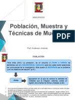 Clase Poblacion, Muestra y Sus Tecnicas