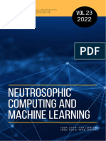 Neutrosophic Computing and Machine Learning, Vol. 23