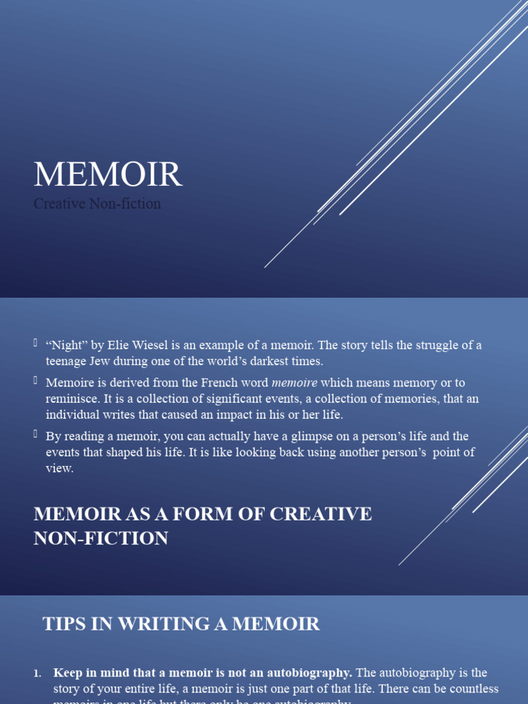 Creative Non Fiction Pdf Narration