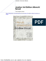 Dwnload Full Fraud Examination 3rd Edition Albrecht Solutions Manual PDF