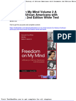 Dwnload Full Freedom On My Mind Volume 2 A History of African Americans With Documents 2nd Edition White Test Bank PDF