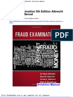 Dwnload Full Fraud Examination 5th Edition Albrecht Solutions Manual PDF