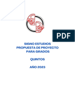 Propuesta de Proyecto para Grados 5° - Año 2023 - Fabian Reyes
