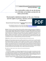 Análisis Estadístico Neutrosófico Sobre El Uso de Drones y Los Derechos A La Intimidad, Privacidad y Protección de Datos Personales