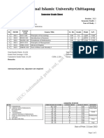 Semester Grade Sheet B231073 81