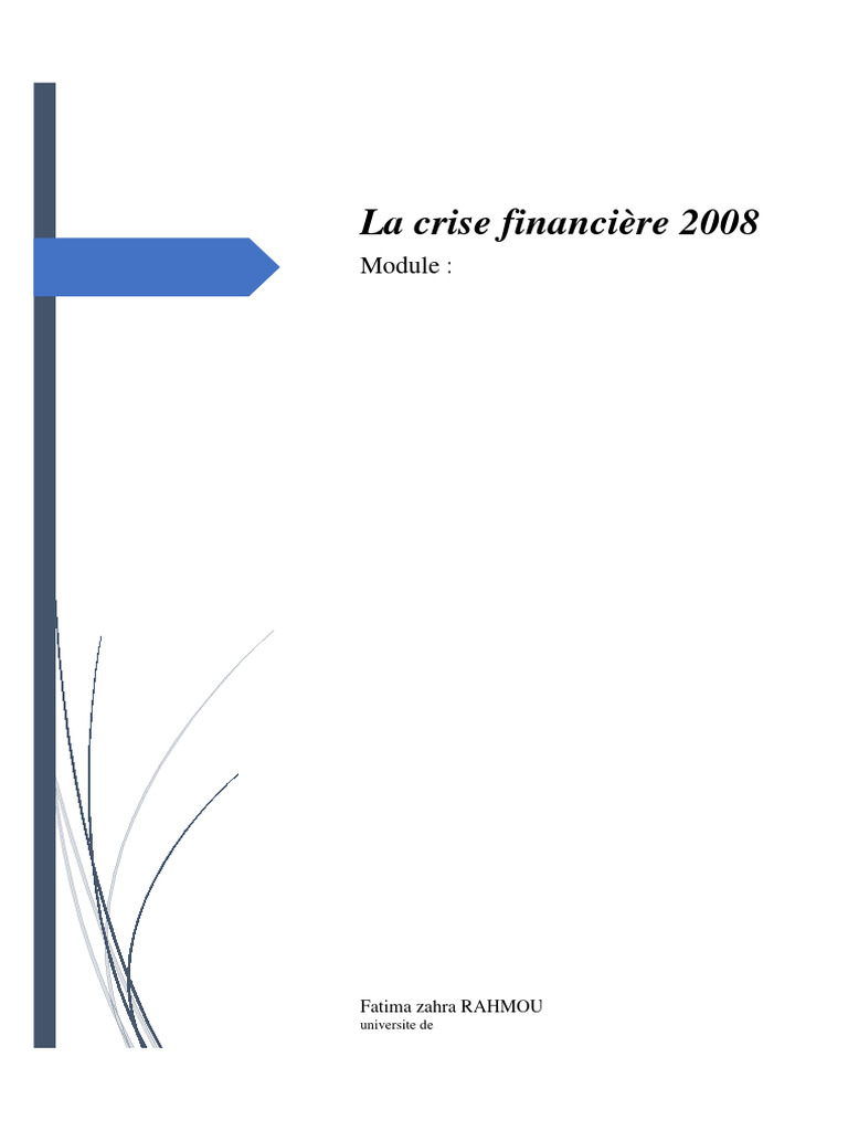 Causes et conséquences de la crise 2008 | PDF | Politique | Sciences ...