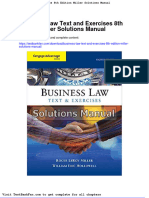 Dwnload Full Business Law Text and Exercises 8th Edition Miller Solutions Manual PDF