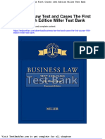 Dwnload Full Business Law Text and Cases The First Course 14th Edition Miller Test Bank PDF
