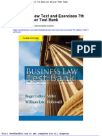 Dwnload Full Business Law Text and Exercises 7th Edition Miller Test Bank PDF