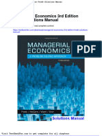 Dwnload Full Managerial Economics 3rd Edition Froeb Solutions Manual PDF