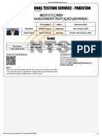 Nts (Gat General) Result Card