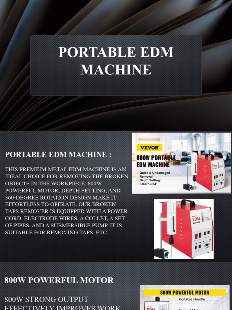 Portable EDM Machine Overview | PDF