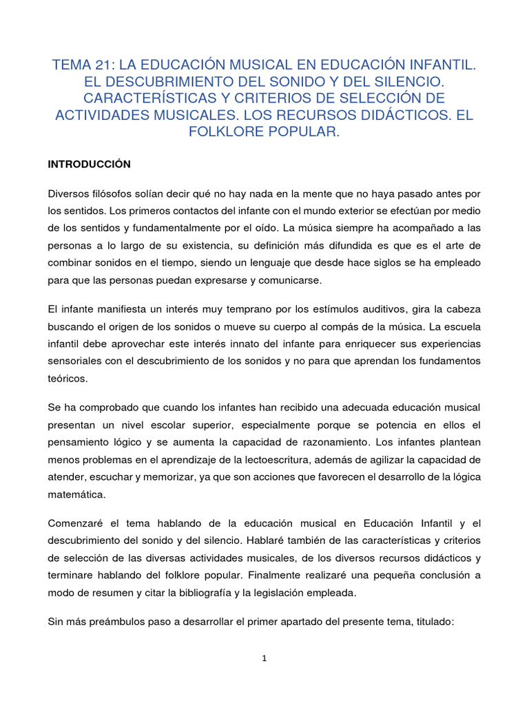 Tema 21 | PDF