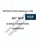 Wadkin BGP 60 (12 Inch) Manual & Parts List