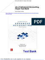 Dwnload Full Fundamentals of Advanced Accounting 8th Edition Hoyle Test Bank PDF