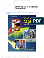 Dwnload Full Business Math Using Excel 2nd Edition Burton Solutions Manual PDF