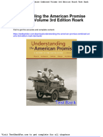 Dwnload Full Understanding The American Promise Combined Volume 3rd Edition Roark Test Bank PDF