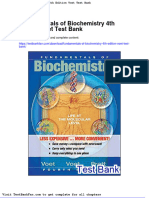 Dwnload Full Fundamentals of Biochemistry 4th Edition Voet Test Bank PDF