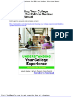 Dwnload Full Understanding Your College Experience 2nd Edition Gardner Solutions Manual PDF