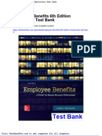 Dwnload Full Employee Benefits 6th Edition Martocchio Test Bank PDF
