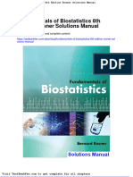 Dwnload Full Fundamentals of Biostatistics 8th Edition Rosner Solutions Manual PDF