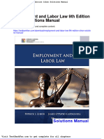 Dwnload Full Employment and Labor Law 9th Edition Cihon Solutions Manual PDF