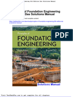 Dwnload Full Principles of Foundation Engineering 8th Edition Das Solutions Manual PDF