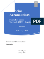 Manual Do Curso de Ciências Aeronáuticas 2023 - Revisão 1 - Legado