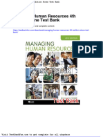 Dwnload Full Managing Human Resources 4th Edition Stone Test Bank PDF