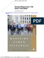 Dwnload Full Managing Human Resources 11th Edition Jackson Test Bank PDF