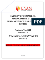 2022 Distance Assignments - AFE3871 - Financial Accounting 3A-1