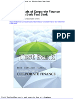 Dwnload Full Fundamentals of Corporate Finance 2nd Edition Berk Test Bank PDF