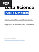 Data Science Public Dataset