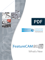 Delcam - FeatureCAM 2013 WhatsNew en - 2012