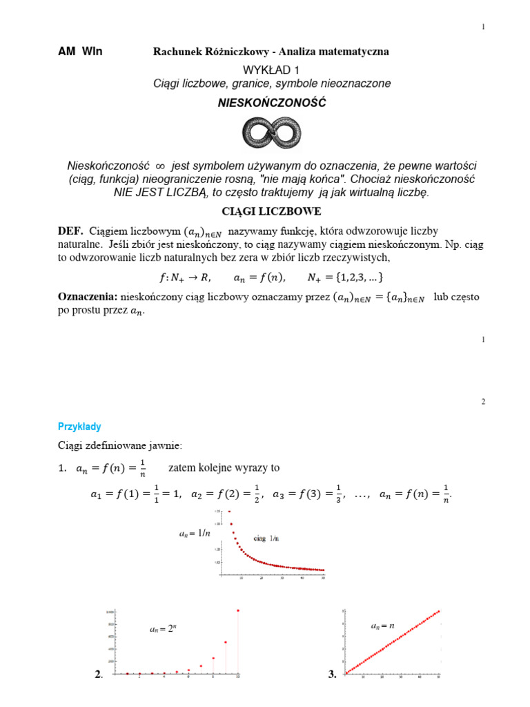 Granice Ciagi Funkcje Pdf