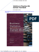 Dwnload Full Business Statistics in Practice 6th Edition Bowerman Test Bank PDF